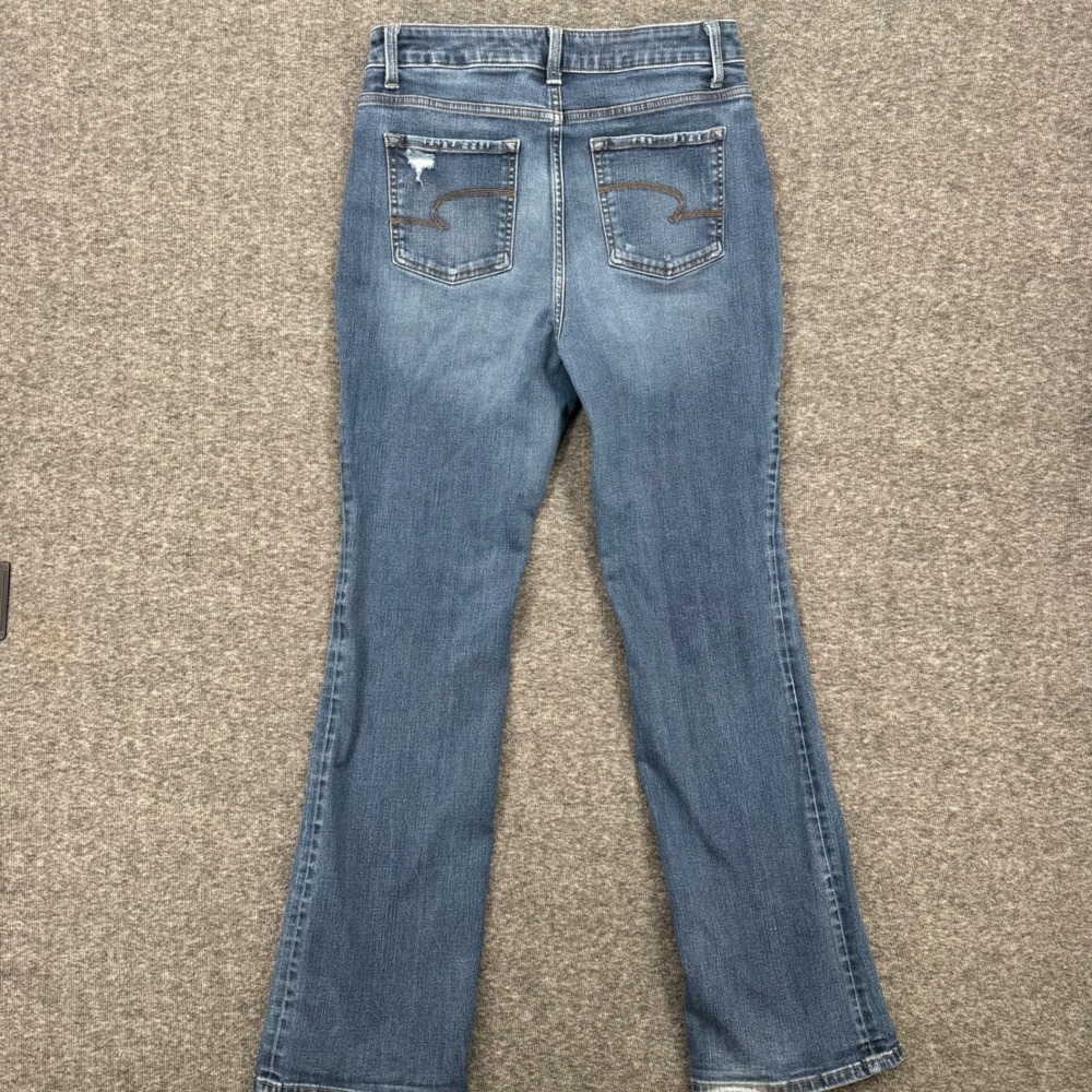 Time and Tru Womens High Rise Bootcut western Jeans Dark Wash Blue Size 12 - Picture 5 of 7